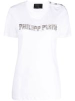 Philipp Plein t-shirt à logo strassé - Blanc - thumbnail