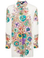 ETRO chemise en soie à fleurs - Tons neutres