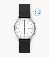 Horlogeband Skagen SKT1201 Leder Zwart 22mm