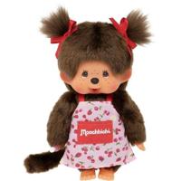 Aap Pluche - BANDAI - Monchhichi Bloemenschort - 20 cm