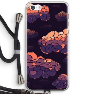 Patroon Wolken: iPhone 5 / 5S / SE Transparant Hoesje met koord