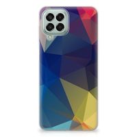 Samsung Galaxy M33 TPU Hoesje Polygon Dark