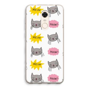 Meow: Xiaomi Redmi 5 Transparant Hoesje