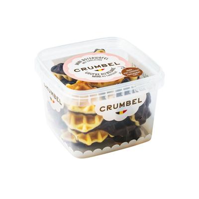 Crumbel mini boterwafel met chocolade - 200g