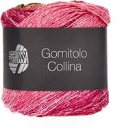 Lana Grossa Gomitolo Collina 1016 dark olive/wine red/fuchsia/light orange/yellow/nougat