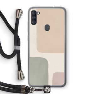 Geo #7: Samsung Galaxy A11 Transparant Hoesje met koord