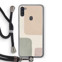 Geo #7: Samsung Galaxy A11 Transparant Hoesje met koord