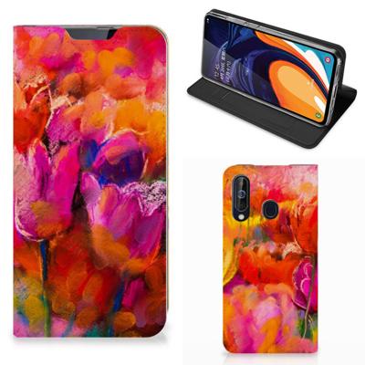 Bookcase Samsung Galaxy A60 Tulips Bookcase Samsung Galaxy A60 Tulips