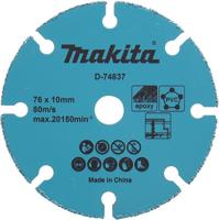 Makita Accessoires 76 mm doorslijpschijf hm/tcg 76x10x1,75mm voor dmc300 - d-74837