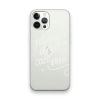 Don't call: iPhone 12 Pro Max Transparant Hoesje