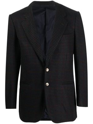 A.N.G.E.L.O. Vintage Cult blazer en laine mélangée à motif pied-de-poule (années 1990) - Noir