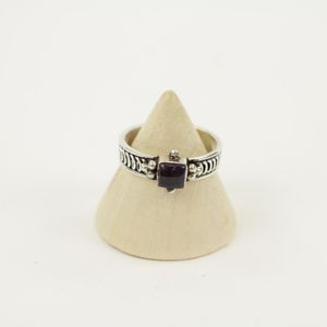 Zilveren Ring met Amethist Maat 16,5 - Model 1 (Sterling Zilver 925)