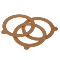 Weckpot inmaakringen - 10x - rubber - oranje - 11 cm - Le Parfait