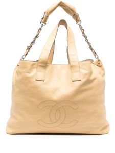 CHANEL Pre-Owned grand sac cabas Edgy en cuir - Jaune