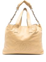 CHANEL Pre-Owned grand sac cabas Edgy en cuir - Jaune