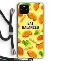 Eat Balanced: Pixel 5a 5G Transparant Hoesje met koord