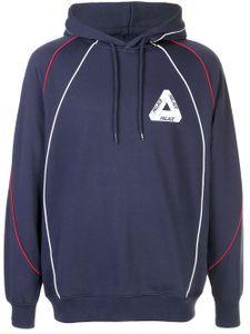 Palace sweat à capuche à logo imprimé - Bleu