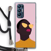 Yellow glasses: Oppo Find X3 Neo Transparant Hoesje met koord