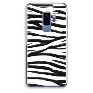 Zebra pattern: Samsung Galaxy S9 Plus Transparant Hoesje