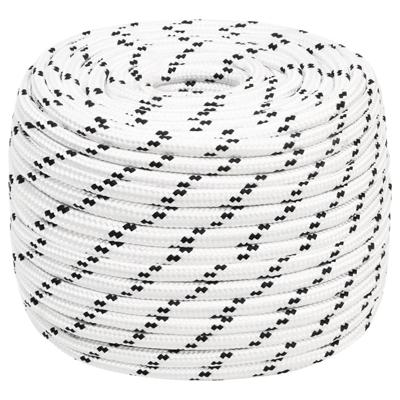 Boottouw gevlochten 14 mmx25 m polyester wit