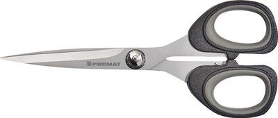 Promat Universele schaar | 180 mm | met 2C-oog titaniumgecoat | zwart/grijs - 4000818429 - 4000818429
