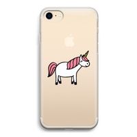 Eenhoorn: iPhone 7 Transparant Hoesje