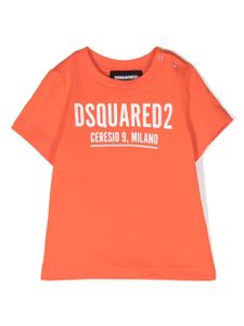 DSQUARED2 KIDS logo-print T-shirt - Orange