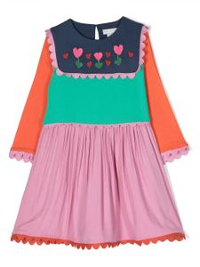 Stella McCartney Kids robe à design colour block - Vert