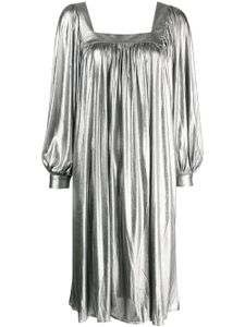 Batsheva robe mi-longue Beaumaris à fini métallisé - Argent