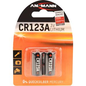 Ansmann 1510-0023 huishoudelijke batterij Wegwerpbatterij CR123A Lithium