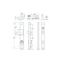 Knop/kruk paar PRIO rechth. SKG*** rvs mat PC92 LS