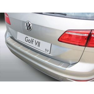 Bumper beschermer passend voor Volkswagen Golf VII Sportsvan 5/2014- 'Ribbed' 'Brushed GRRBP777B