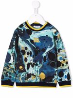 Dolce & Gabbana Kids sweat à imprimé abstrait - Bleu