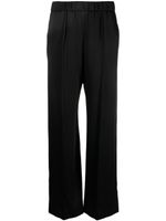 Jil Sander pantalon ample à fini satiné - Noir