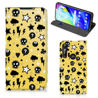 Mobiel BookCase Motorola Moto G8 Power Punk Geel - thumbnail