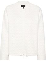 Emporio Armani veste bomber à imprimé graphique - Blanc