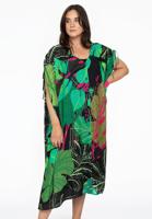 Yoek Blouse-jurk SPLITLEAVE | Groen | Maat 54/56