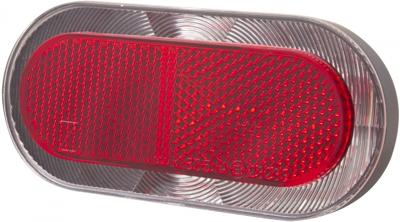 Spanninga achterlicht Elips XB batterij led 80 mm rood
