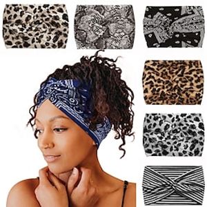 modieuze dameshoofddoek met brede rand, effen kleur, elastische stof, kruishaarband, haaraccessoires, yoga, hardlopen, sporthaarband Lightinthebox