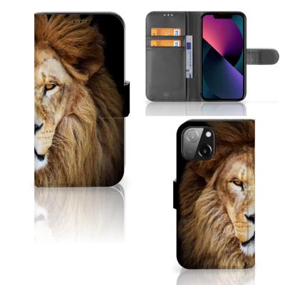 iPhone 13 Mini | Telefoonhoesje | Met pasjeshouder | Leeuw
