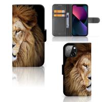 iPhone 13 Mini | Telefoonhoesje | Met pasjeshouder | Leeuw