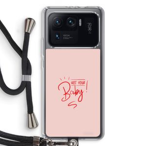 Not Your Baby: Xiaomi Mi 11 Ultra Transparant Hoesje met koord