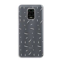 Hipster stripes: Xiaomi Redmi Note 9 Pro Transparant Hoesje Hipster stripes: Xiaomi Redmi Note 9 Pro Transparant Hoesje