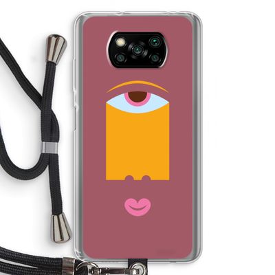 Mono V: Xiaomi Poco X3 NFC Transparant Hoesje met koord