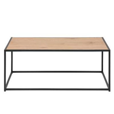 Salontafel Jaxx - naturel/zwart- 40x100x50 cm - Leen Bakker