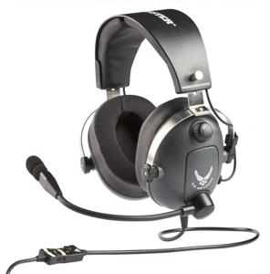 Thrustmaster ThrustMaster Over Ear headset Gamen Kabel Stereo Grijs, Metallic Volumeregeling, Microfoon uitschakelbaar (mute)
