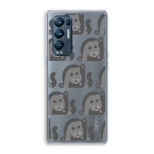 Cats: Oppo Find X3 Neo Transparant Hoesje