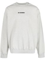 Jil Sander sweat à logo imprimé - Gris