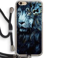 Darkness Lion: iPhone 6 / 6S Transparant Hoesje met koord Darkness Lion: iPhone 6 / 6S Transparant Hoesje met koord