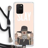 Slay All Day: Samsung Galaxy S10 Lite Transparant Hoesje met koord